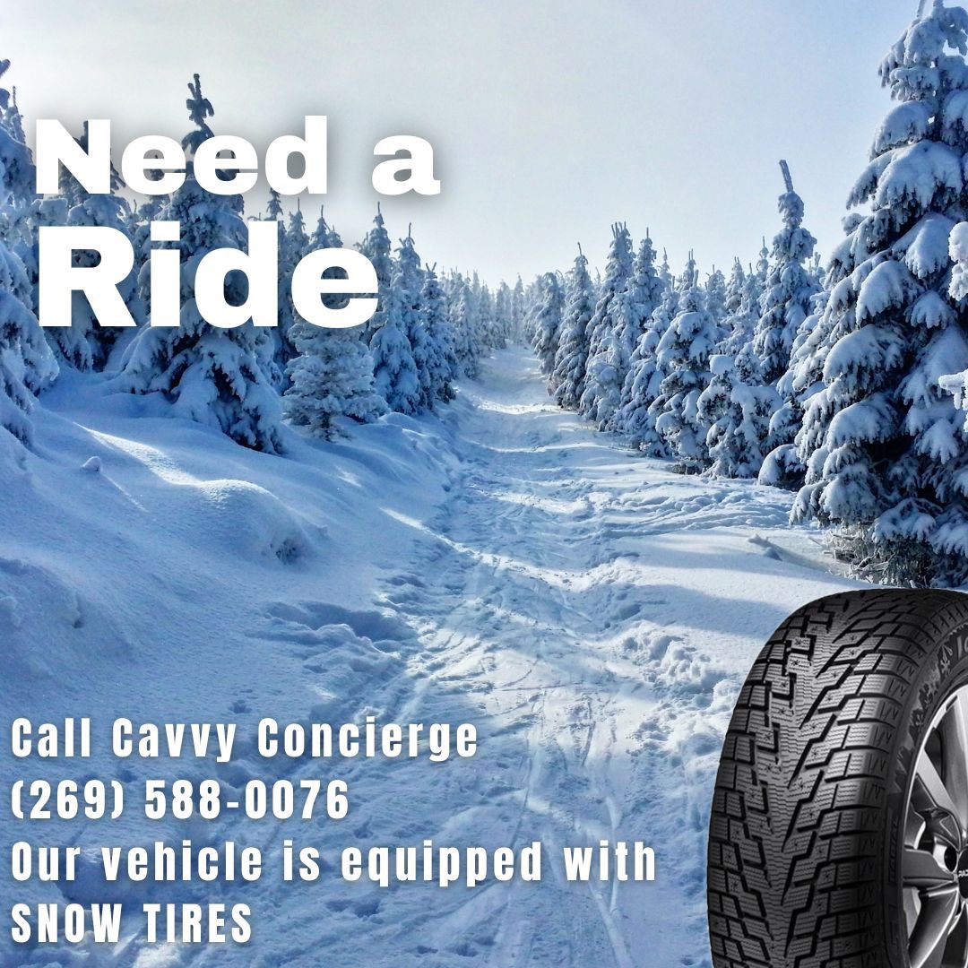 CavvyCo's tweet photo. If you need a ride this weekend.  We have you covered.  Give us a call (269) 588-0076.  We are equipped for this weather.  #SWMI #bridgman #airport #taxi #bentonharbor #berriencounty #threeoaks #Cavvy #vacation #stevensville #shuttle #SaintJoseph #newbuffalo #uber #harborcountry https://t.co/zfZEzsQxwR