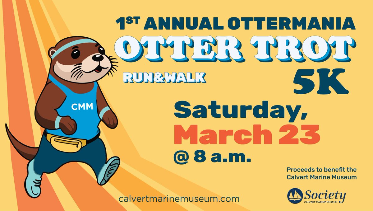 You 'otter' join the fun and sign up for the inaugural Otter Trot 5K! 🦦🏃‍♂️🦦🏃‍♀️
runsignup.com/Race/MD/Solomo…