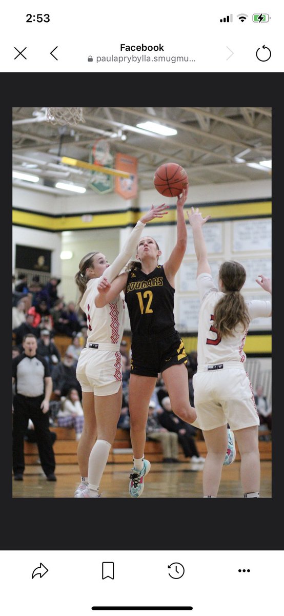 Cougar Srs. Macy Birkholz and Ellie Edberg 🔥 it up this week in wins over Mankato West and at New Ulm. Birkholz’s 39 points at New Ulm tied Claire Ziegler for the 2nd most points scored in a game. Ellie goes for 15 pts, 14 Reb., and 7 ast. In a big section win! 
#RollCougas!