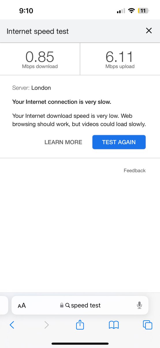 JODiExxo's tweet photo. @virginmedia 
My WiFi is that slow your app won’t even work. 
What human can I speak to? 
And yes I’ve read the FAQ and yes I’ve troubleshoot the shit out of it. https://t.co/KM2AKEuudb