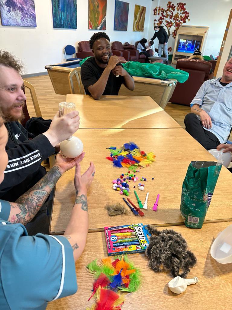 We have started our new psychoeducational course which we're running across Prospect place.  
First up is tackling stress! 
Here we are making our stress balls! It was a fab session with our service users and staff 😁@59Niamh <a href="/SamanthaJS71/">Samantha Jayne</a> <a href="/francisukpebor/">Francis Ukpebor</a> <a href="/PennineCareNHS/">Pennine Care NHS FT</a>