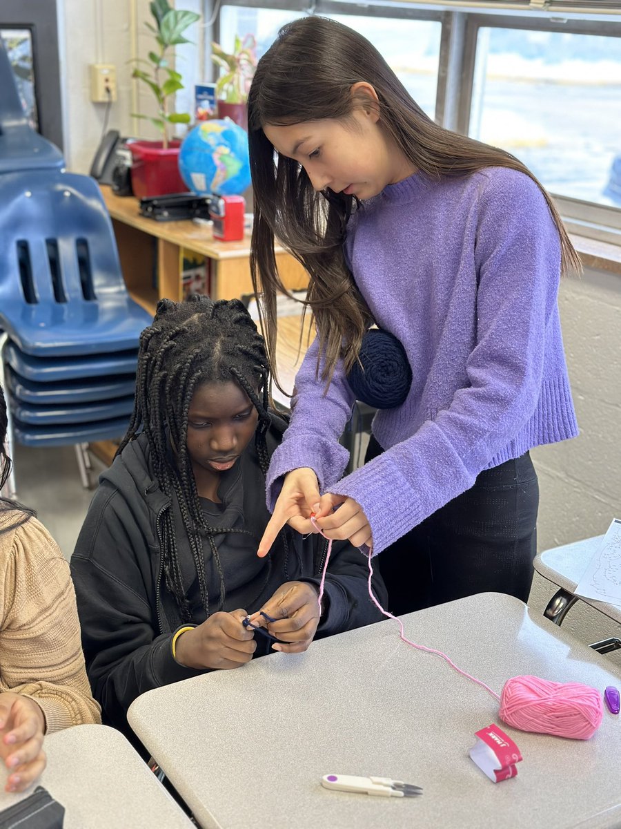 LJ_AfterHours's tweet photo. Crochet Club started today! Thursdays, during B session. Sign up and be crafty… #weroarasone https://t.co/OtOBgzTj1v