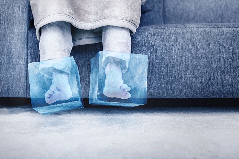 no one:

my feet all the time: