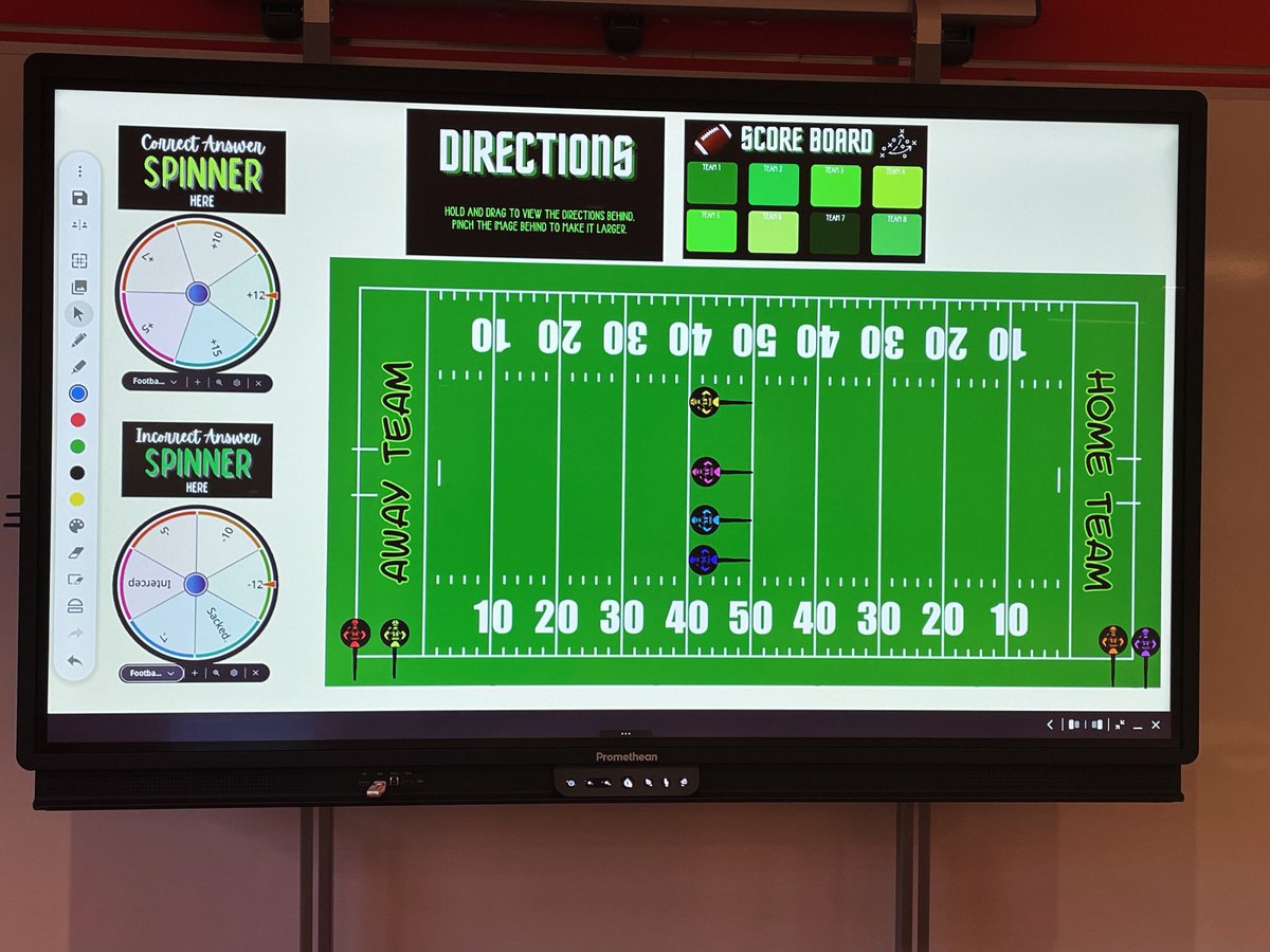 Are you gearing up for the big game? Use a Promethean Whiteboard Review Game to help drive your content to the goal line! Just add your own questions and you’re ready to play! #activpanel #superbowl #classroomtechnology #techtipthursday
