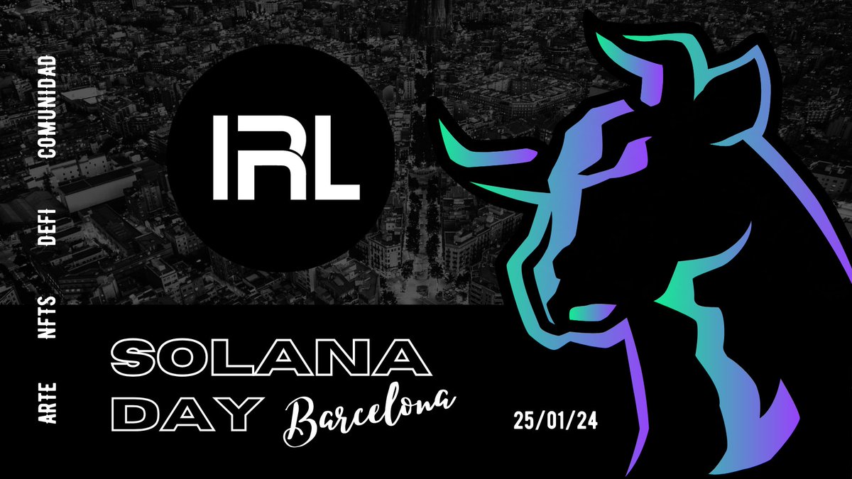 🥳 We're thrilled to join forces with <a href="/IRLeventsES/">IRLevents</a>, securing all the support needed to make this Solana Day an incredible event, as the people of Barcelona truly deserve.

Huge GRACIAS, team! 👏

(4/6)
