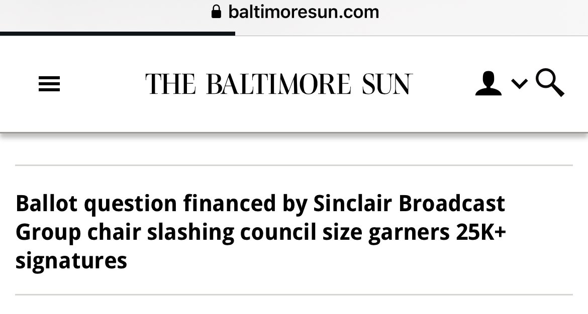 A few days after allegedly telling a roomful of reporters they need to do more local stories about corruption, the Baltimore Suns rolls out two stories about the new boss’s local political donations.