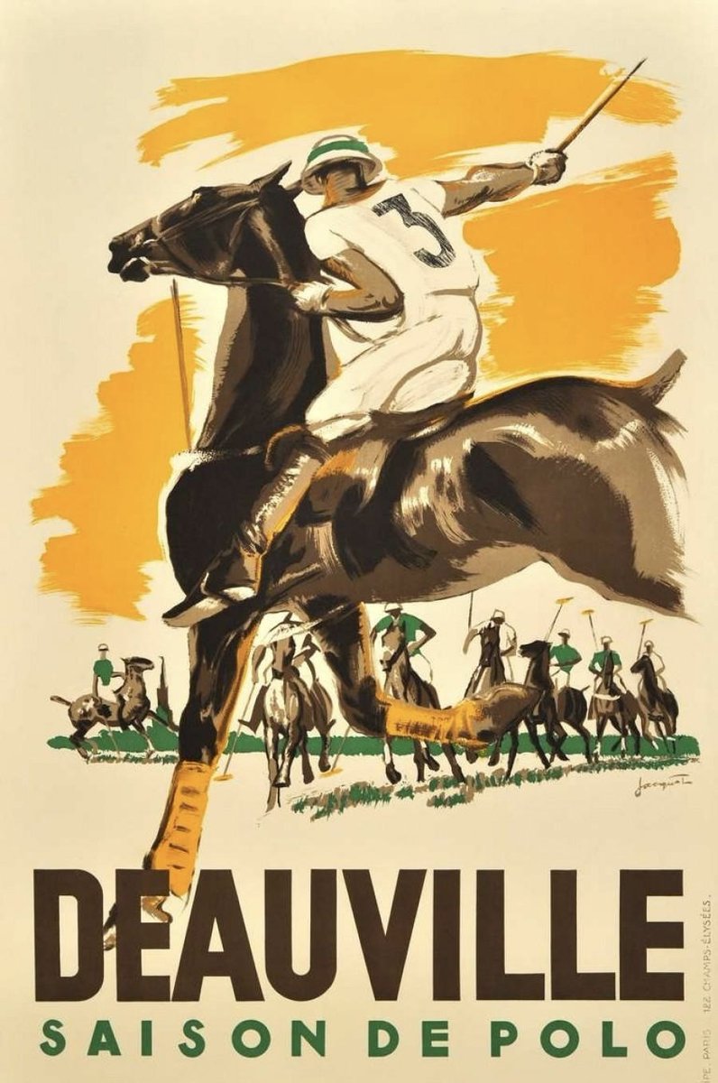 poloart's tweet photo. Vintage Polo Poster
Deauville, Saison de Polo
Deauville, Polo Season
Jacquot, Michel
1938
French
39 x 25 inches
Very Good Condition
Rare and Scarce
$1800
For inquiries, please call: 845.505.1147 or email: info@chisholmgallery.com https://t.co/GwbqBkmKMZ