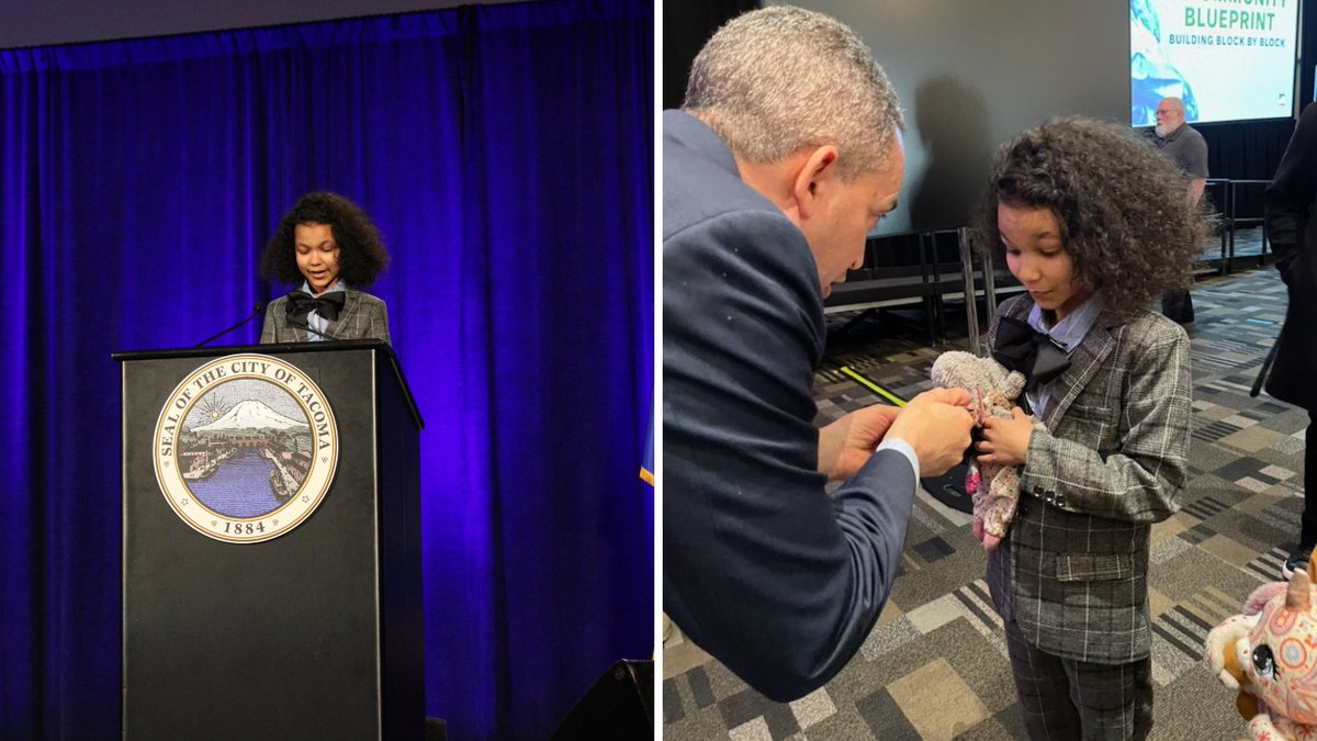On #MLKDay2024, I was inspired by the beautiful reading of Dr. King’s 'Letter from a Birmingham Jail' and was honored to give a challenge coin to our young reader.