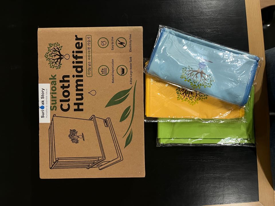 수리나무 천가습기는 간편하고 안전한 자연기화 가습기입니다~^^