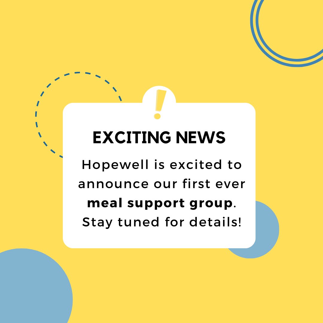 Hopewell is exciting to announce that we will soon be launching our first meal support program. This program is ideal for folks who have previously accessed meal support and are looking for ongoing/increased support. Stay tuned for more details!