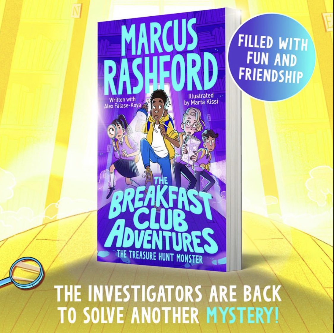 Man. United star @MarcusRashford is getting back to his best on the pitch - and on the page! Here’s the FIRST LOOK at his new Breakfast Club Adventures book, The Treasure Hunt Monster! Are your kids excited to read it? 📚