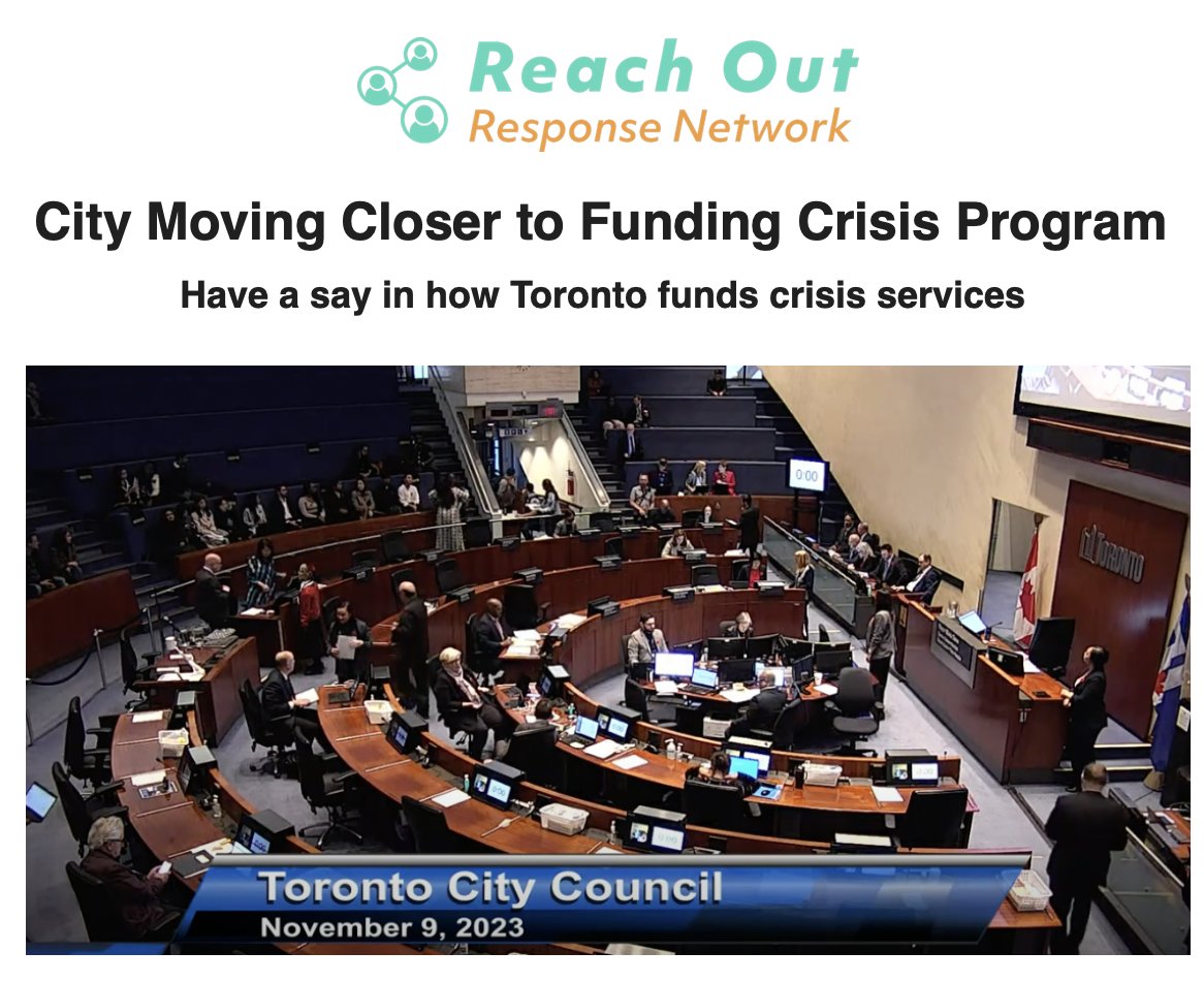 Join the City budget conversation to press for full funding for non-police mental health crisis support get details at mailchi.mp/reachouttoront…