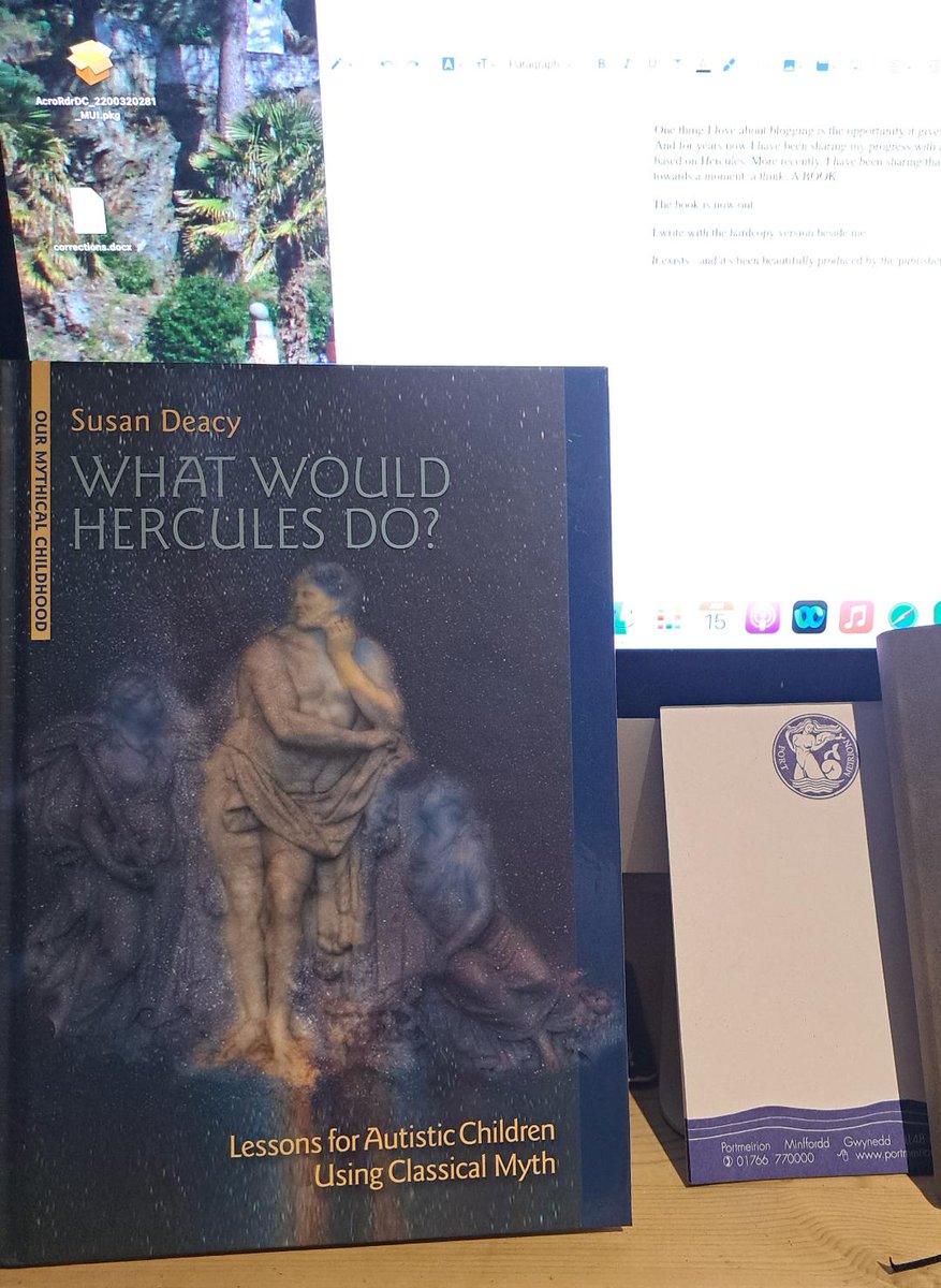 Prof. Susan Deacy on her book 'What Would Hercules Do? Lessons for Autistic Children Using Classical Myth': myth-autism.blogspot.com/2024/01/announ… #ERC @ERC_Research @WydawnictwaUW #ERCCoG @EU_Commission @SusanDeacy @AcclaimNetwork