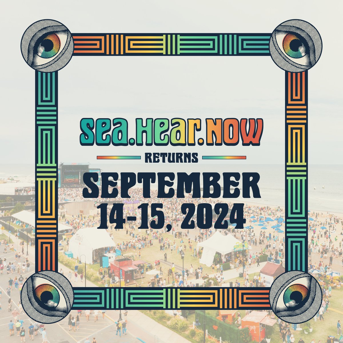seahearnow's tweet image. #SeaHearNow RETURNS — September 14-15, 2024! 🏄‍♂️ We can't wait to see you back in Asbury Park for our best year yet 😎