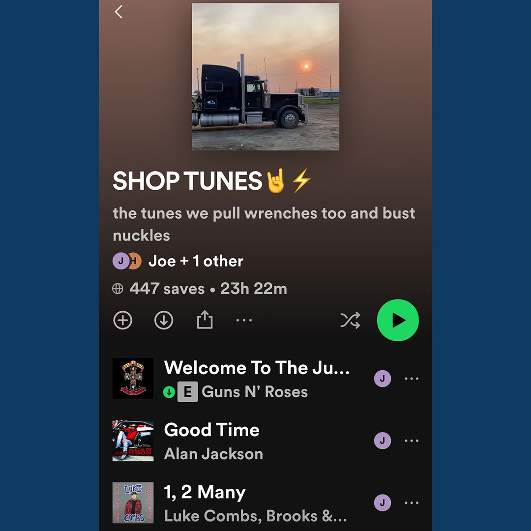What's on your shop playlist?