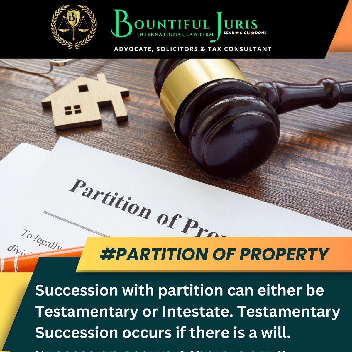 Bountiful_Juri's tweet image. #PARTITION OF PROPERTY
 Succession with partition can either be Testamentary or Intestate. Testamentary Succession occurs if there is a will
.
Follow Us For More Updates
.
.
.
.
#partition #propertypartition #will #testamentarytrust #succession #intestate #bountifuljuris