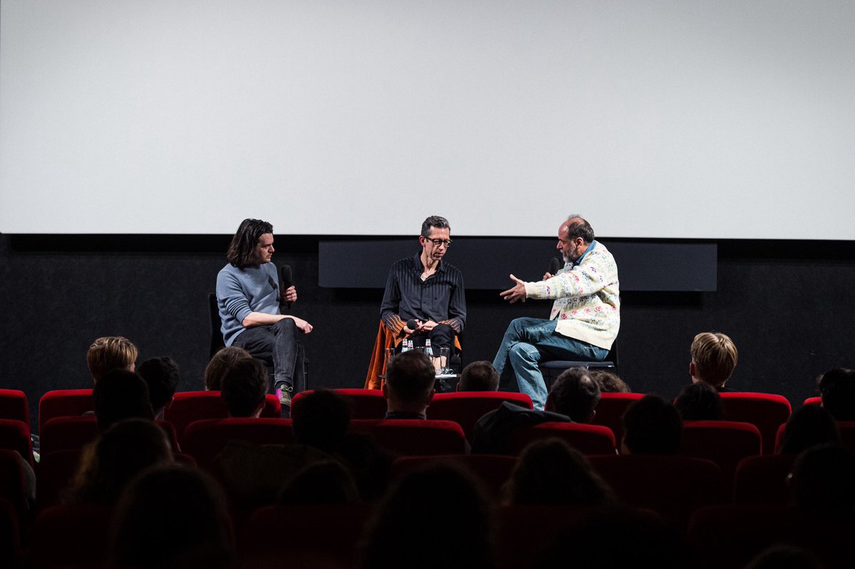 CinemathequeLux's tweet photo. Luca Guadagnino and João Pedro Rodrigues Talk Cinema as part of the 'Luca Guadagnino Presents...' programme, moderated by Boyd van Hoeij and presented by the Cinémathèque Luxembourg • 12.01.2024 

📸 Mike Zenari https://t.co/cqpVN5LowS