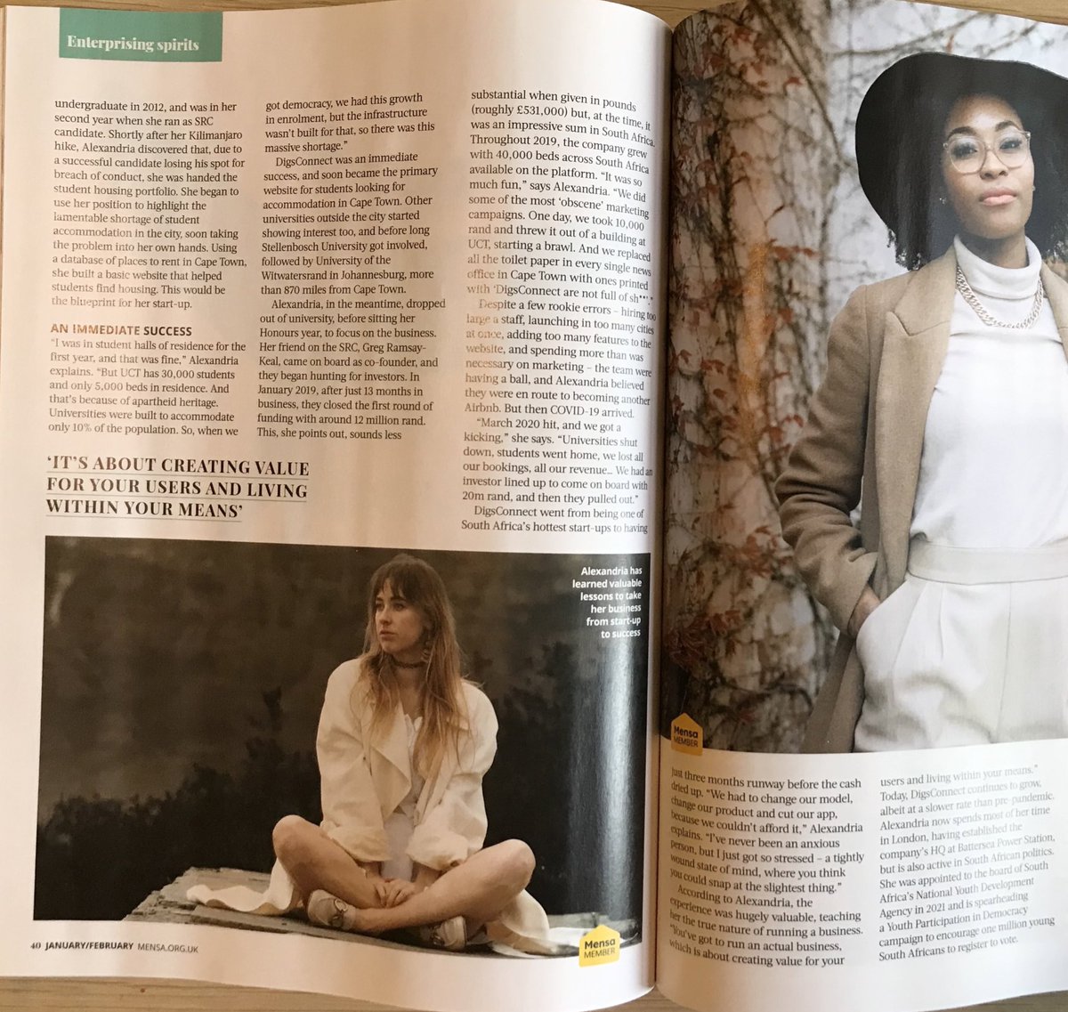 Today has actually been unreal 😱🥳😜 topping it off with a cheeky little zappy snappy zazzy feature in <a href="/BritishMensa/">British Mensa</a> Magazine!! 🤓🤓

I really loved doing this interview with <a href="/AndrewCattan_ch/">Andrew Cattanach</a> - the Scottish sense of humour is undefeated 😆

On a side note: I joined British Mensa