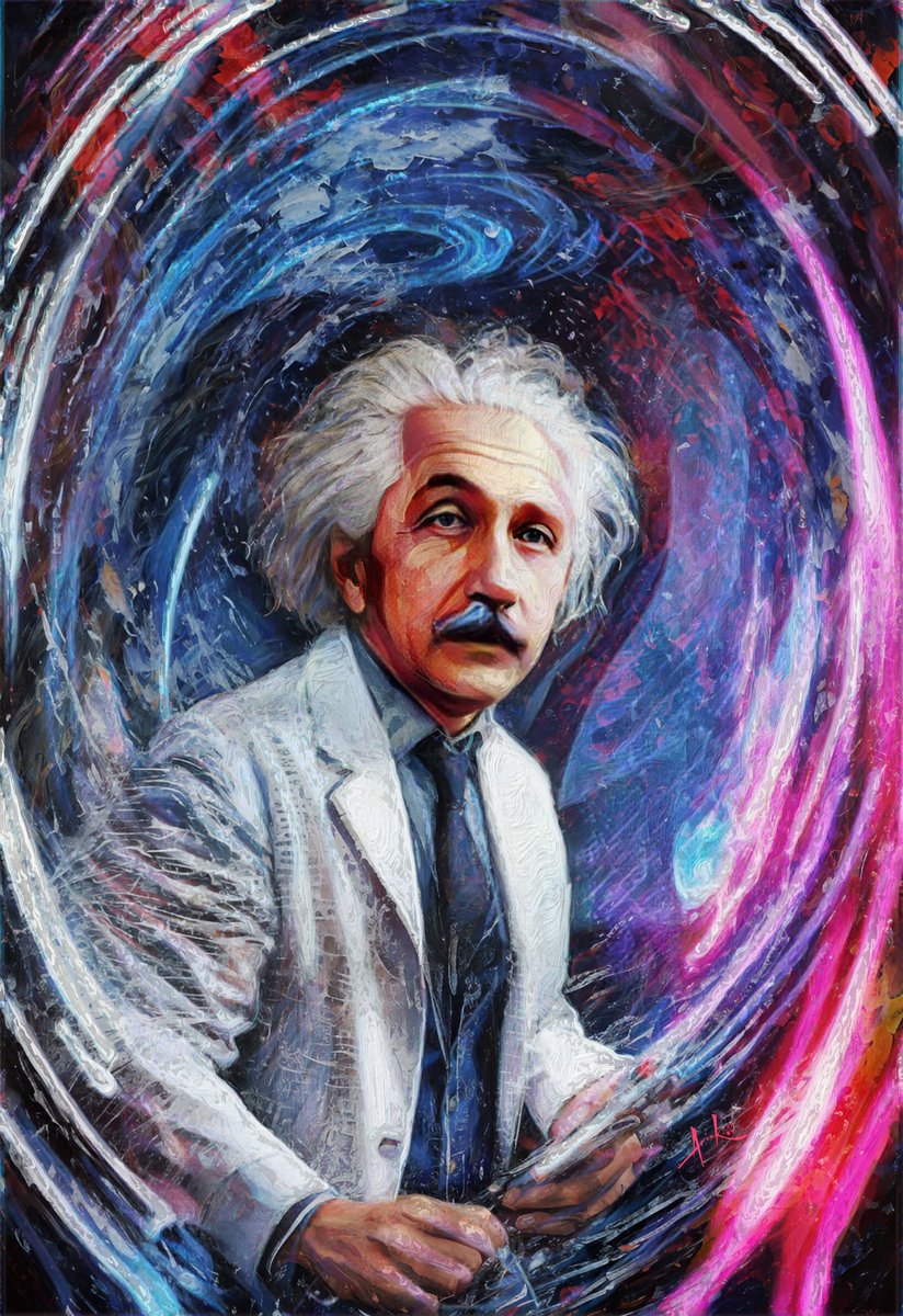 “Through the Looking-Glass and What Einstein Found There”
#BLKONBLK 519

#strivingforgreatness #knowledge #universe #alberteinstein <a href="/AlbertEinstein/">Albert Einstein</a> #einstein #theoryofeverything #stringtheory <a href="/michiokaku/">Dr. Michio Kaku</a> #science #cosmology #blackhole #eventhorizon #cosmicconsciousness #noAI