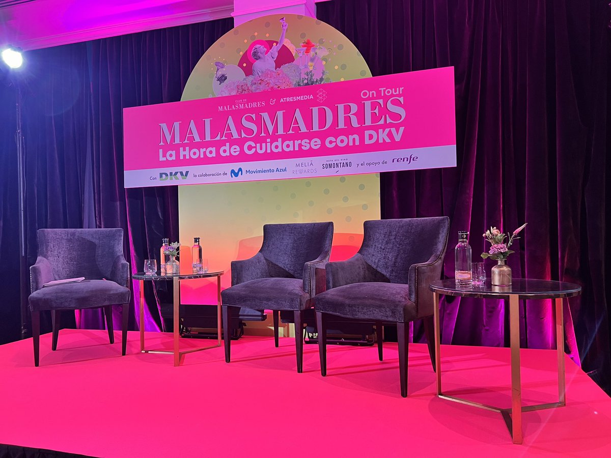 ⚠️A las 19:00 horas presentamos en DIRECTO en Instagram la Gira Malasmadres On Tour #LaHoraDeCuidarse con <a href="/DKVSeguros/">DKV Salud (ES)</a>.
Este año además, unidas a <a href="/atresmediacom/">Atresmedia Comunicación</a>, con la colaboración de @movistar y <a href="/Melia_Rewards/">MeliáRewards</a> y el apoyo de <a href="/Renfe/">Renfe</a>, <a href="/IKEASpain/">IKEA España</a>, <a href="/RVSomontano/">Ruta Vino Somontano</a> y @casadelascarcas