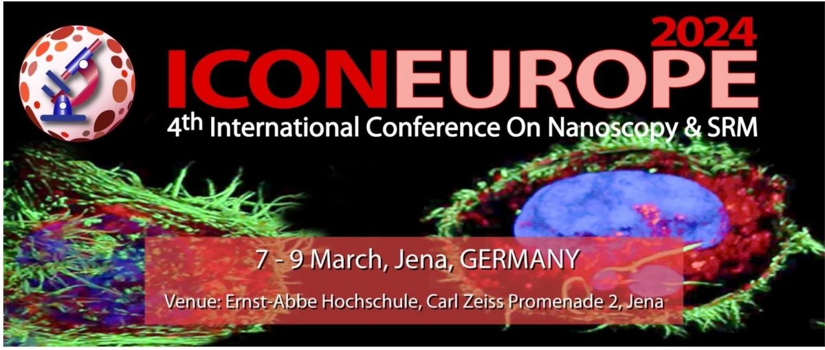 BEYOND THE DIFFRACTION LIMIT 
After successful conferences in 2016, 2018 and 2021, we again 
invite you to attend the 4th International Conference On Nanoscopy 2024 (ICON-Europe 2024), which will uniquely focus exclusively (icon-europe.com).