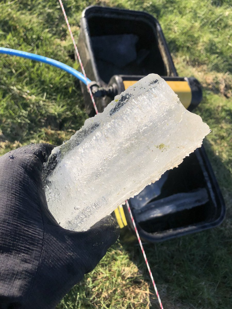 Ice is  thick in the troughs today