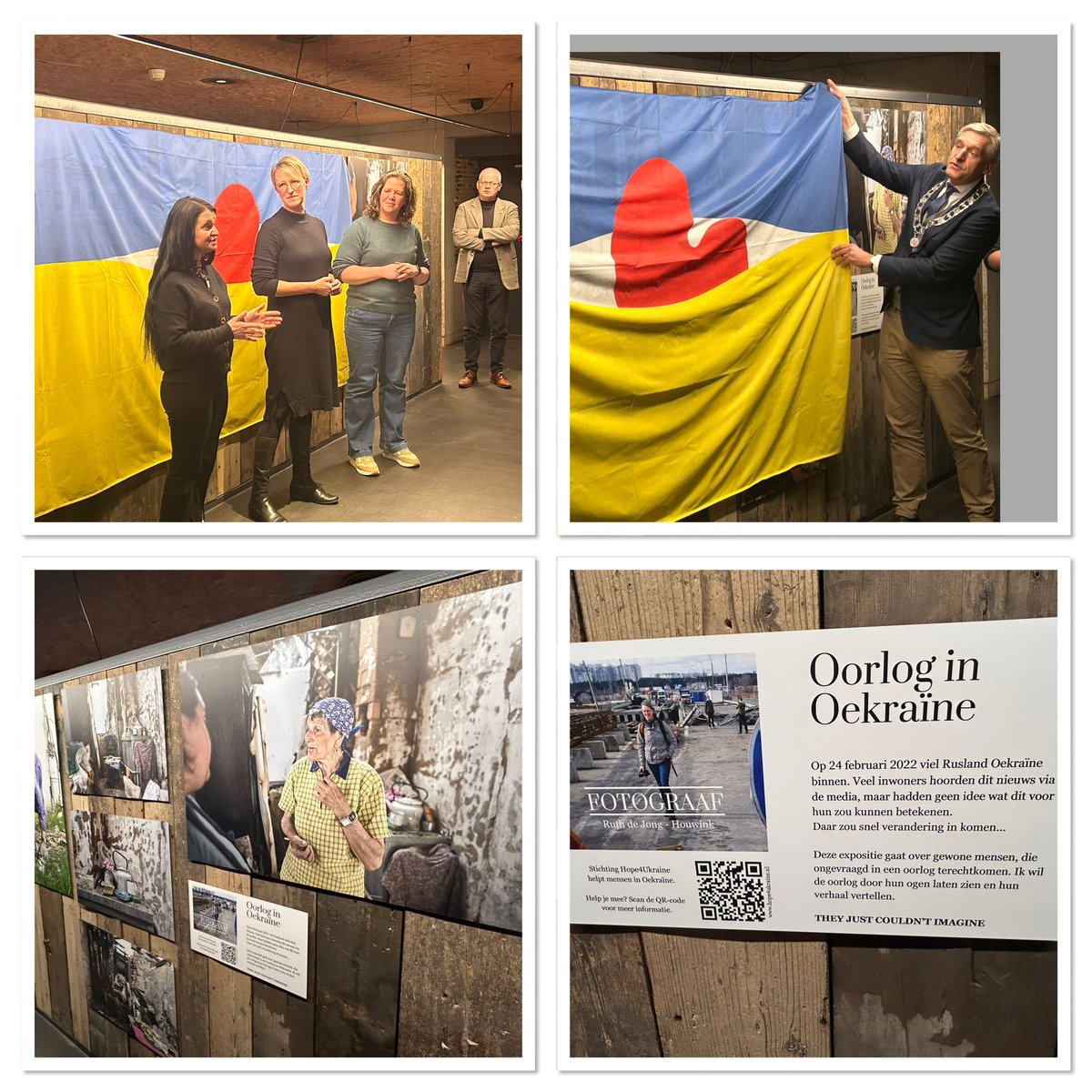 Indrukwekkende foto tentoonstelling van Ruth de Jong met portretten van Oekraïners in oorlogstijd.
Tijdens kantoortijden gratis te bezichtigen in de kelder van het stadhuis.
<a href="/Carlijnniesink/">Carlijn Niesink</a> <a href="/PatrickvtHaar/">Патрік вант Хаар 🤘🏽</a> <a href="/Hope4UkraineNOW/">Hope 4 Ukraine NOW!!</a>
