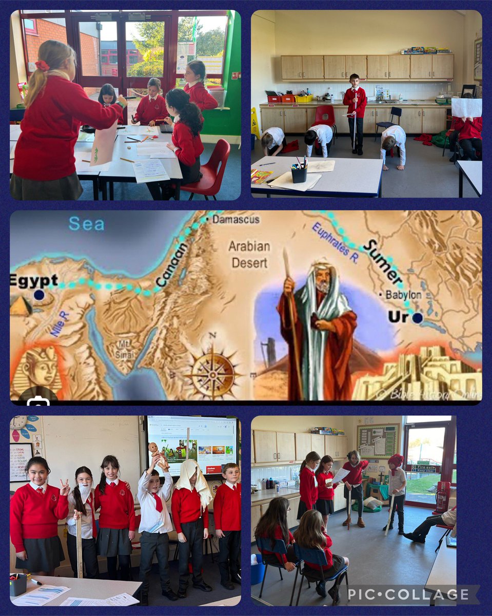 HelensSt23663's tweet photo. Year 5 heard and retold the story of Abraham and his covenant with God. #Branch3 #GalileetoJerusalem #STHRE @CatholicCardiff https://t.co/A1IPRIXURm