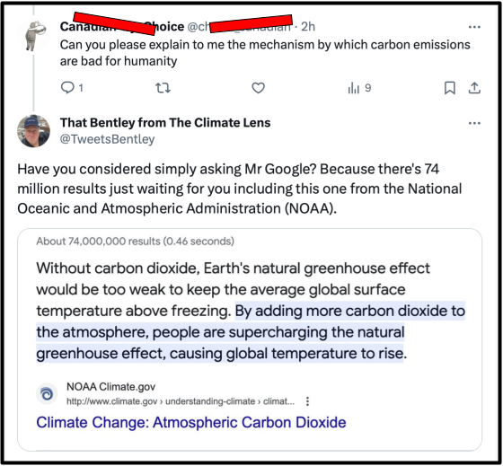 It's 2024. The world's on fire. I'm no longer teaching remedial #ClimateScience to insincere strangers on the internet. Get the get-able. That is all. 
#ClimateChange #Denialism #ClimateBrawl #EmissionsCap