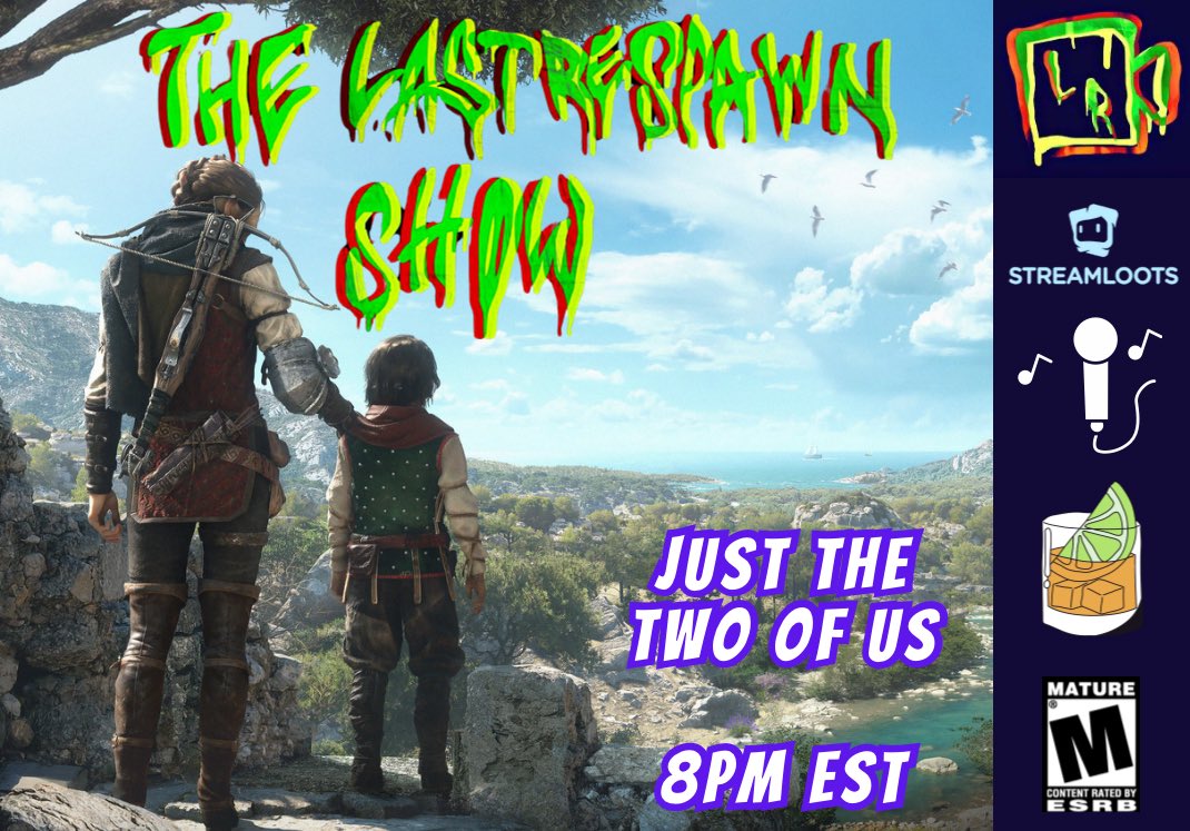 Tune into the LastRespawn Show tonight as Dandalf plays fantasy games where two heroes work together to survive! 🧙🏼‍♂️🥃

twitch.tv/thelastrespawn…

@Retweelgend @StreamerHype #fantasy #TONIGHT #twitchstream #APlagueTaleRequiem #streamloots