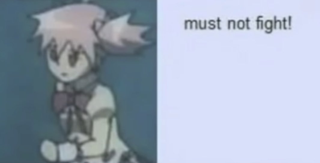 MegucaBot's tweet image. must not fight!