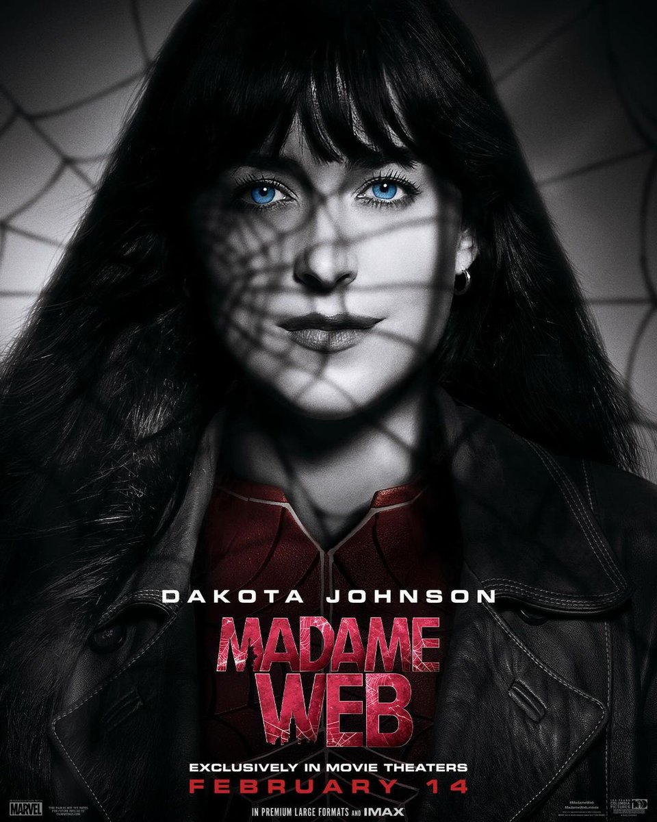 Geekcilerr's tweet photo. Madame Web'den karakter posterleri.📸 https://t.co/jUe2S5KpbT