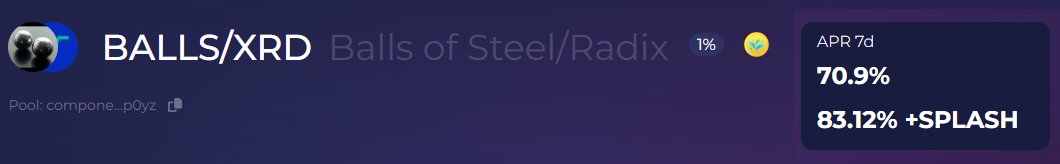 CryptoConan1337's tweet photo. $Balls of $STEEL have a nice APR on ociswap. Do you have them? https://t.co/EC4HFCGYUS