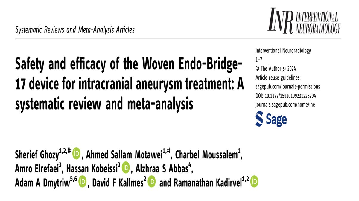 Sherief Ghozy, MD (@sheriefghozy) on Twitter photo Wondering if the WEB-17 will maintain the same level of safety and effectiveness as the previous generation of WEB? You can read our paper to have more insights: bit.ly/47OvJKE
<a href="/Sallam1Ahmed/">Ahmed S. Motawei</a> <a href="/ckmoussalem/">Charbel Moussalem,MD.MSc</a> @amrelrefaey <a href="/HassKobeissi/">Hassan Kobeissi, M.D.</a> <a href="/Alzhraa_S_Abbas/">Alzhraa Abbas, MD</a> <a href="/AdamDmytriw/">Adam A. Dmytriw 🇺🇦</a> Wondering if the WEB-17 will maintain the same level of safety and effectiveness as the previous generation of WEB? You can read our paper to have more insights: bit.ly/47OvJKE
<a href="/Sallam1Ahmed/">Ahmed S. Motawei</a> <a href="/ckmoussalem/">Charbel Moussalem,MD.MSc</a> @amrelrefaey <a href="/HassKobeissi/">Hassan Kobeissi, M.D.</a> <a href="/Alzhraa_S_Abbas/">Alzhraa Abbas, MD</a> <a href="/AdamDmytriw/">Adam A. Dmytriw 🇺🇦</a>