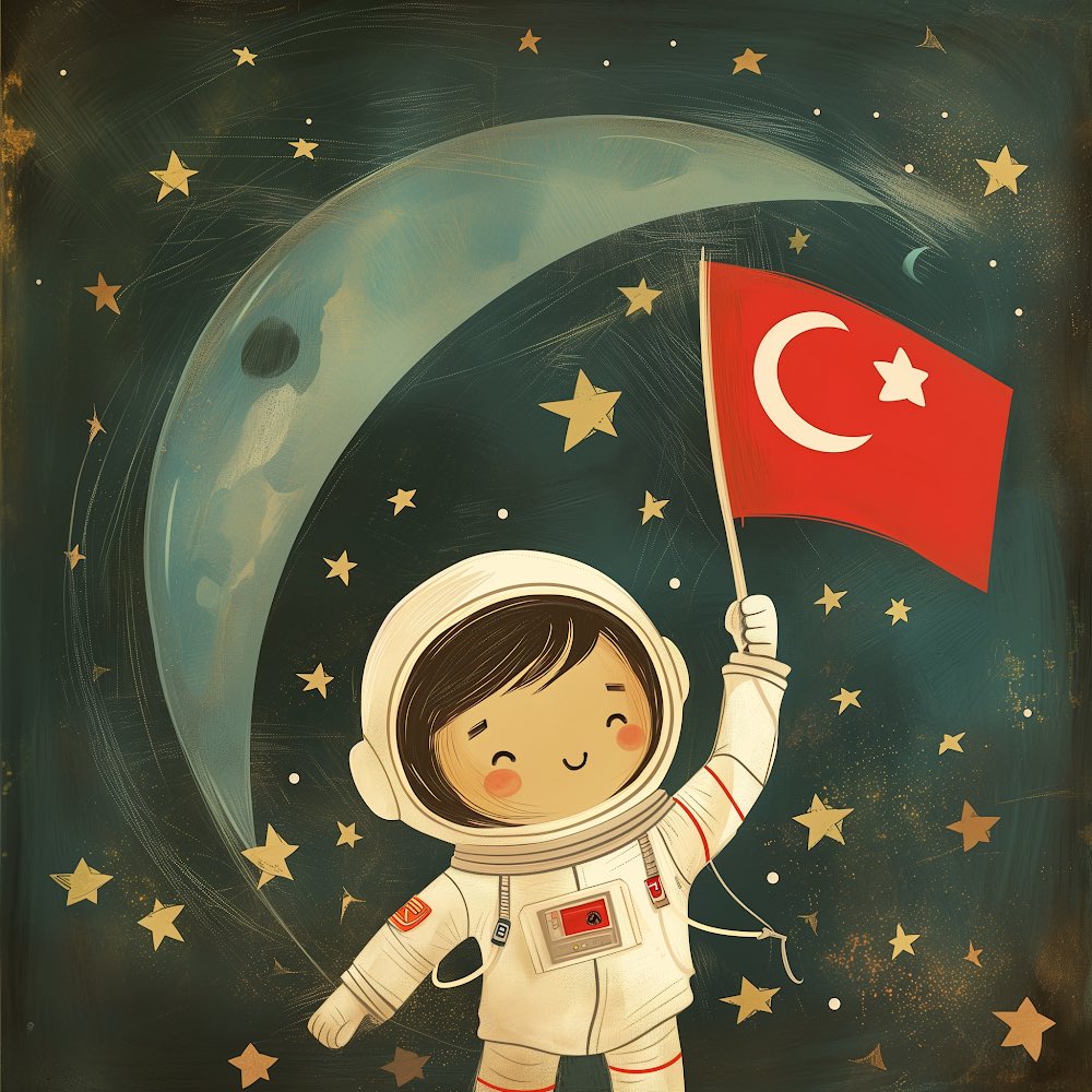 Çocuklarımıza ilham olacak bir yolculuk başlıyor. 🚀 Yıldızlara dokunmak, hayallerimizi gerçeğe dönüştürmenin başlangıcıdır. Her rüya, bir gün gerçek olabilir. 🌾

 #GururDuyTürkiye