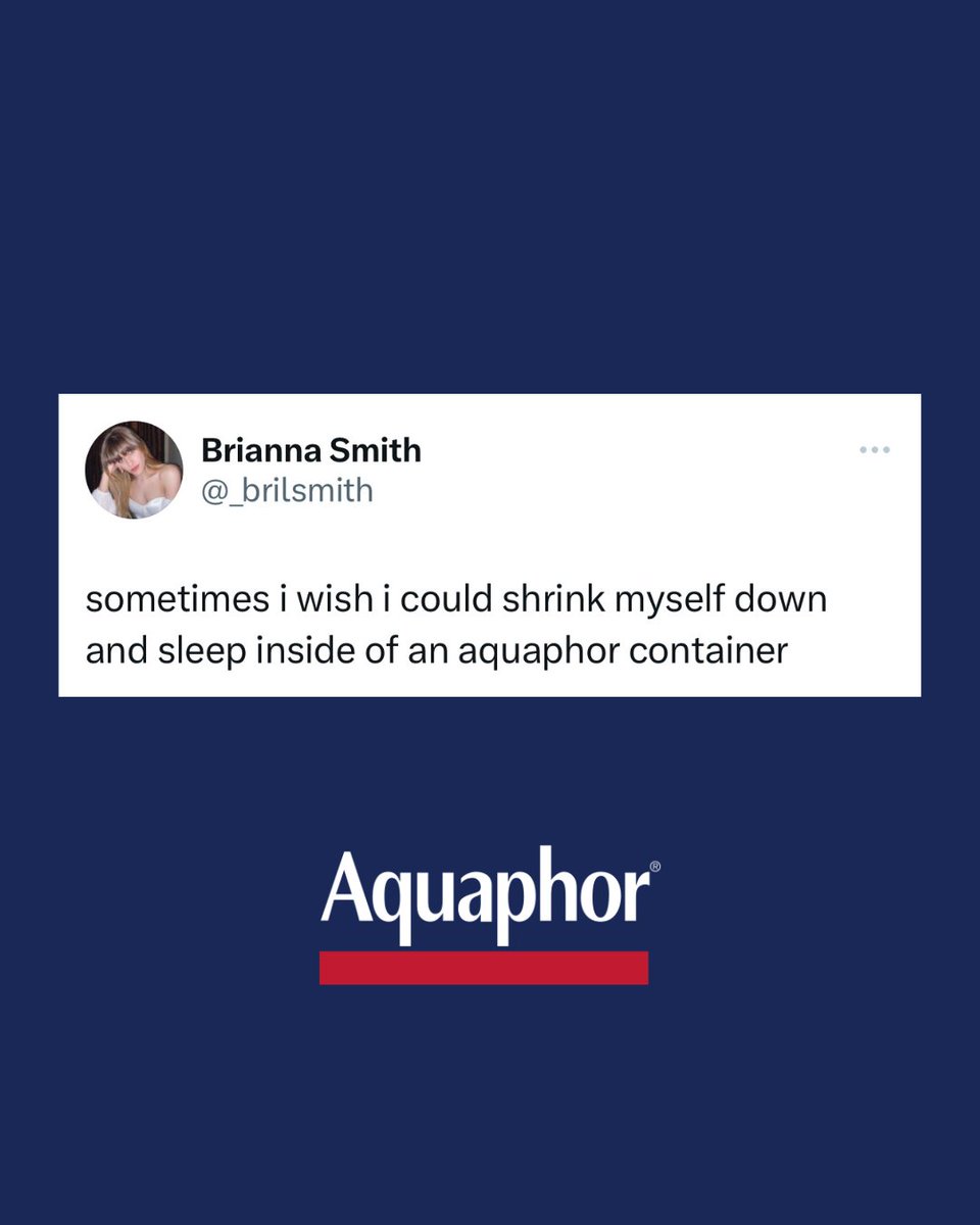 AquaphorUS's tweet image. us too 😴 @_brilsmith​

#beforeandaquaphor #aquaphor