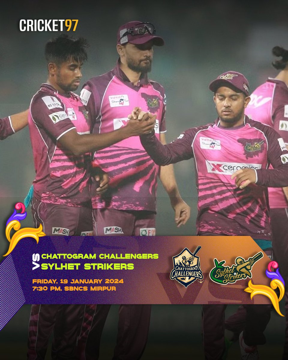 cricket97bd's tweet photo. BPL 2023 finalist Sylhet Strikers will play their first game of BPL 2024 tomorrow
#BPL #BPL2024 #CCvSS #SSvCC https://t.co/jUs43WpNLo
