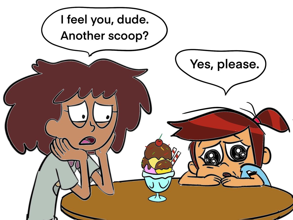 Coping. 🐸👻🍨 #amphibia #TheGhostAndMollyMcGee #MollyMcGee #AnneBoonchuy
