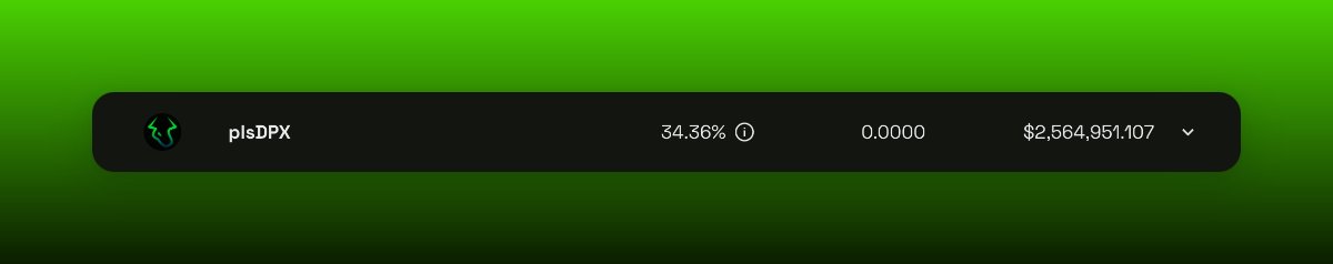 plutus_fi_x's tweet photo. $plsDPX is our very first plsAsset, allowing users to earn max-locked veDPX yields for a very long time now! 🥇

As options increasingly come on-chain and volumes grow, we're excited to see those yields grow @dopex_io... 👀 https://t.co/oEEK6koOK1