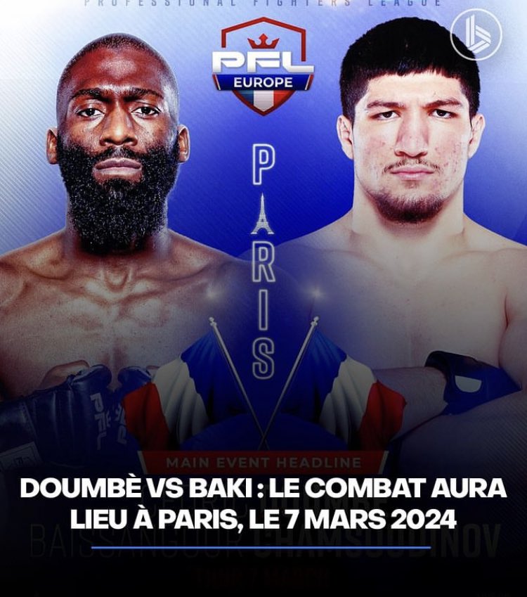 chronomusictv's tweet photo. C’est lancé Doumbé V Baki 07 Mars #MMA #boxe https://t.co/RMiw6cbVBb