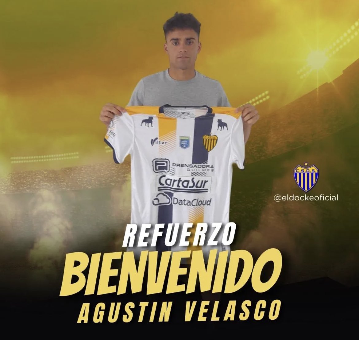 ElDockeOficial's tweet photo. #Altas🔝 #Refuerzos 

Le damos la bienvenida a Elias Brizuela de 20 años, volante o lateral derecho, puede jugar en las dos posiciones.
Llega desde @qacoficial a préstamo sin cargo y con opción 

Y a Agustín Velazco de 23 años, lateral izquierdo  proveniente de @ArgdeQuilmesOf https://t.co/bPCbulfiAI