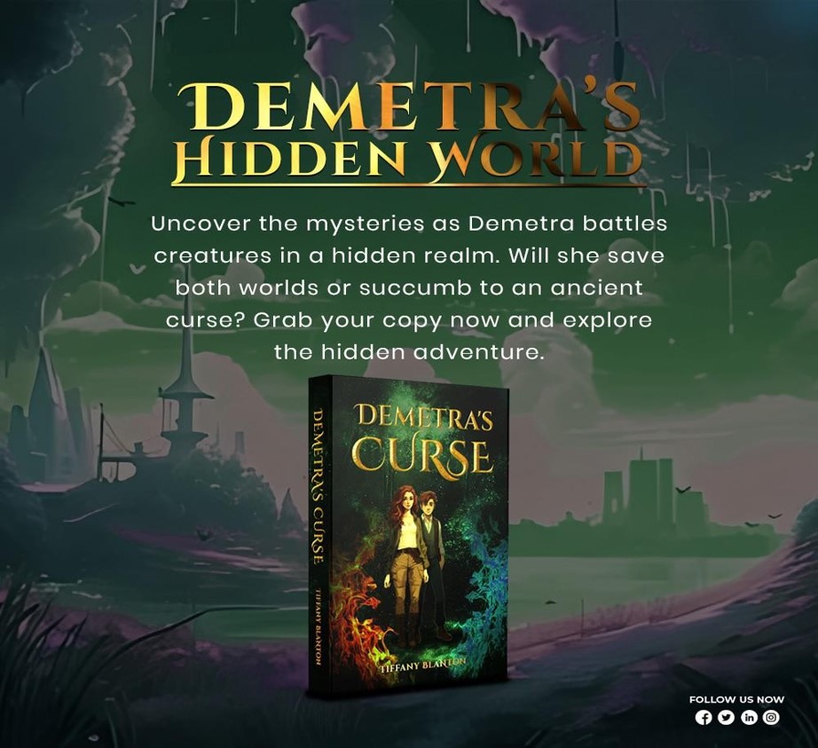 TiffanyBlaton's tweet photo. Demetra’s Hidden World
Get Your Copy Today At; https://t.co/Ui9GavRoHA
#TiffanyBlanton #DemetrasCurse #FantasyAdventure #StonehengeMystery #ClassFieldTrip #WillowMagic #LeafSprites #MrKirksSecret #ClassFieldTripMystery #BeastlyCreatures #EpicBattle #LeafSpriteFriendship #Magic https://t.co/SIT7fdwDZt