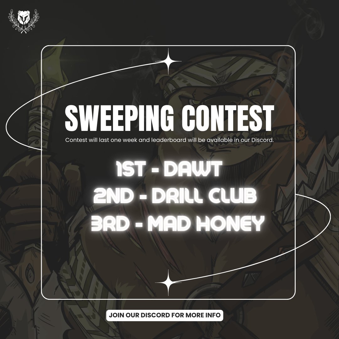 Get your brooms out! 🧹 The Rival Bears sweeping contest is here. 2024 will be a great year for all💫