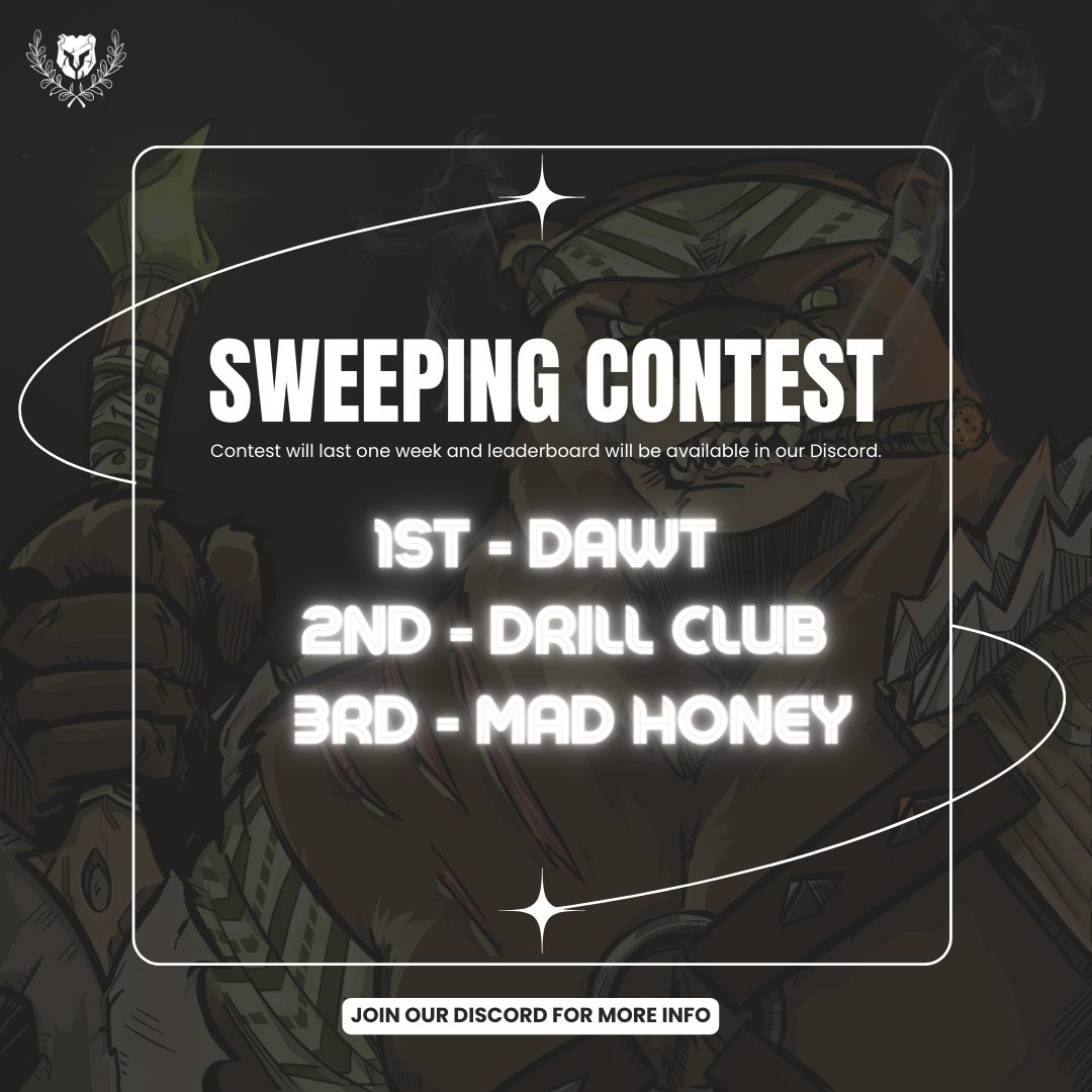 Get your brooms out! 🧹
The Rival Bears sweeping contest is here.
2024 will be a great year for all💫