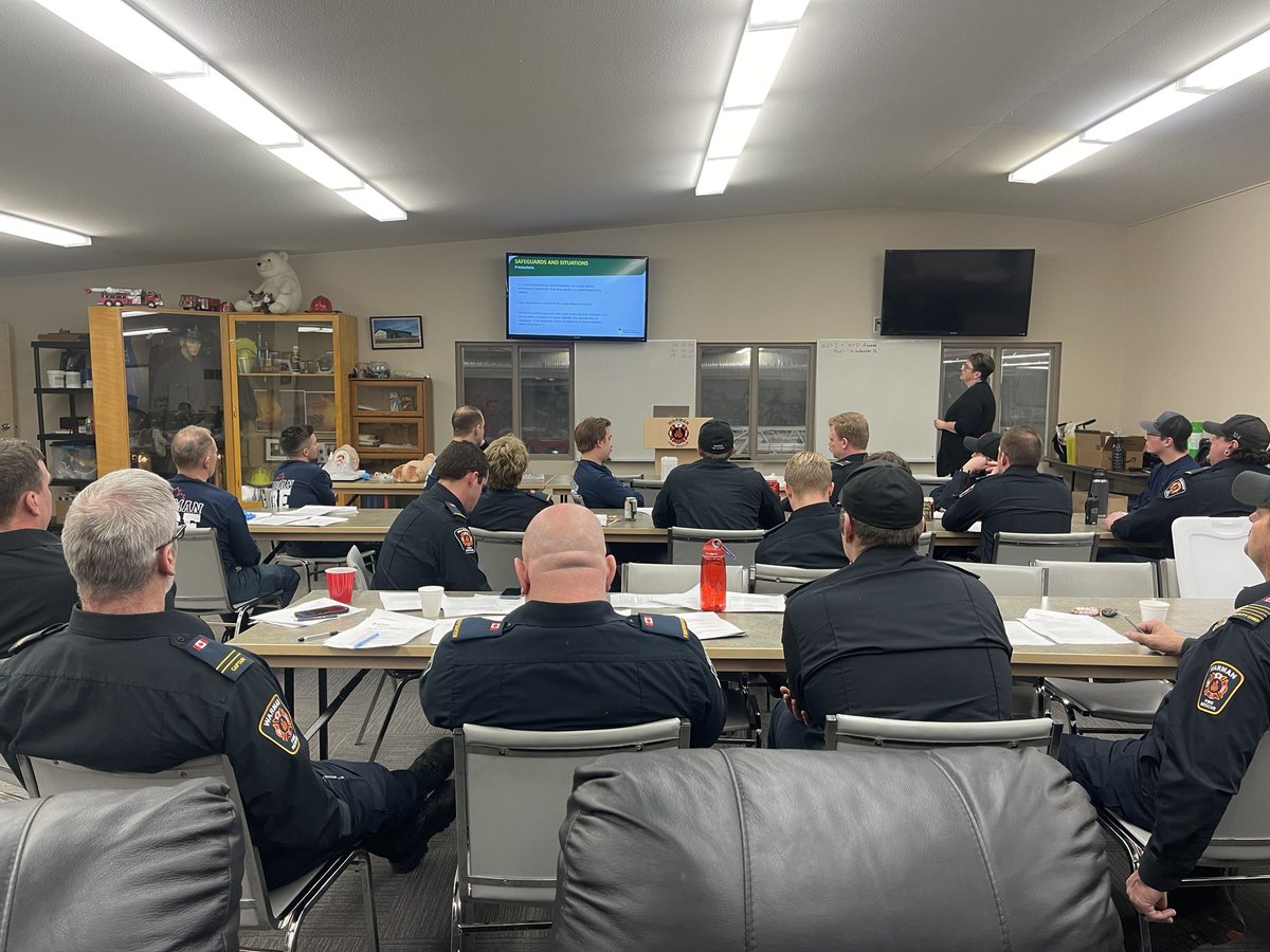Thank You <a href="/SaskHealth/">Saskatchewan Health Authority</a> for coming to Warman to pilot the first Naloxone and BVM training for Saskatchewan Medical First Responders! As it rolls out this training can potentially save lives in communities across our great Province. Thanks for seeing a need and making this happen!