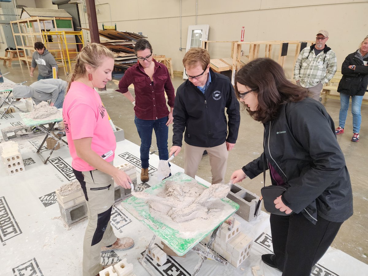 The Bryan ISD CTE Department hosted a Regional Masonry Student training event, in partnership with the Texas Masonry Council and with TV Personality Kayleen McCabe, at their Career &amp; Technical Education Complex.