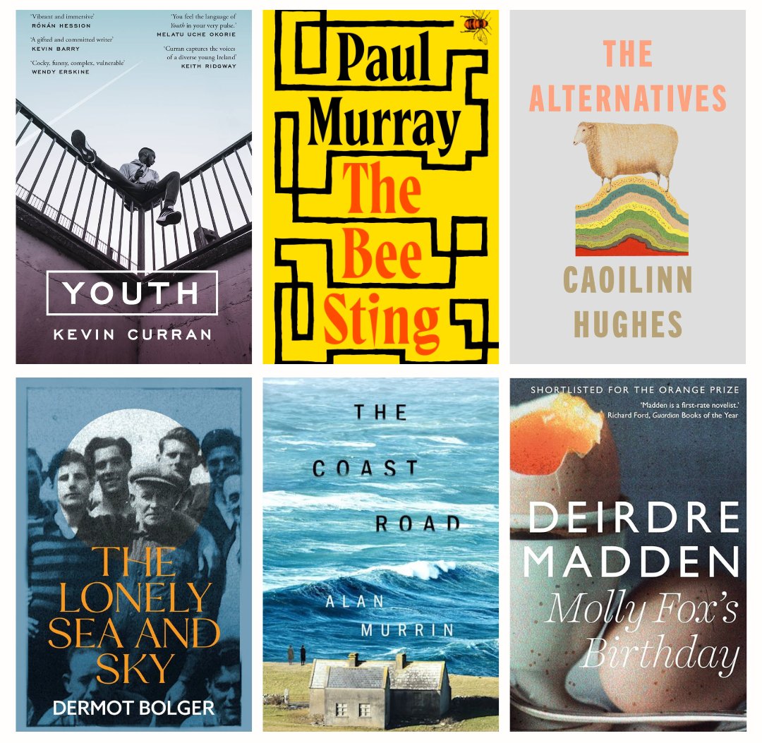 LaureateFiction's tweet image. Here&apos;s six more titles to complete the 2024 #TheArtofReading Book Club list. Explore the breadth of Irish fiction, curated by Colm Tóibín, and read along with us this year!

#KevinCurran #PaulMurray #CaoilinnHughes #DermotBolger #AlanMurrin #DeirdeMadden #IrishFiction