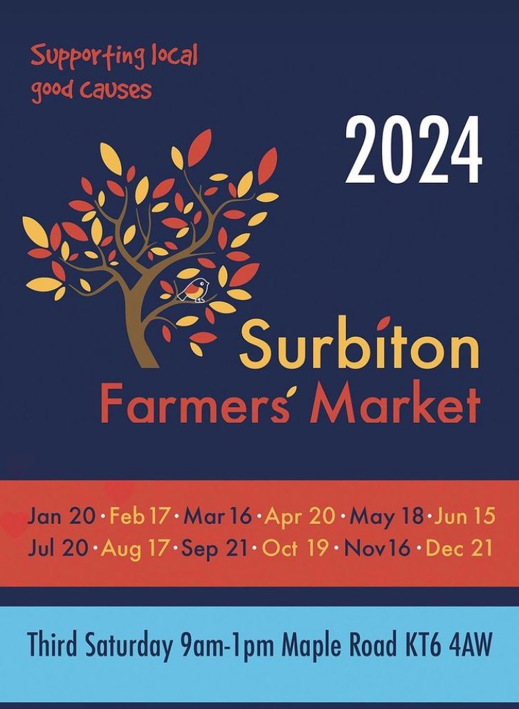 We’re back this Saturday, between 9am and 1pm, on Maple Road, Surbiton. See you there!