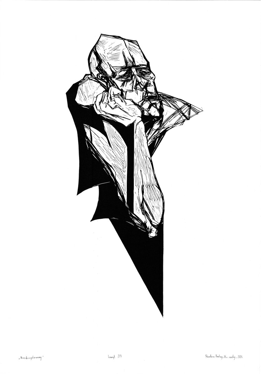 "Undecisive" 2024

#art #traditionalart #linocut #psychologicalart #graphicdesign #symbolism #expressive