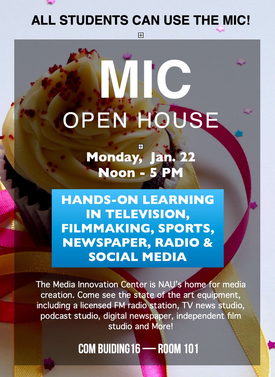 NAU Media Innovation Center (@nau_mic) on Twitter photo 